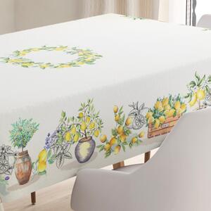 NAPOLI asztalterítő Citrom mintás mediterrán 140x180 cm