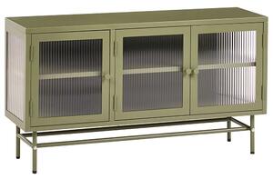 Vitrin DEVON Fém 115 cm Zöld