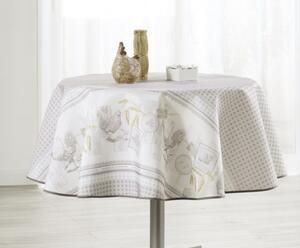 Country kör alakú asztalterítő vintage vízlepergető 160 cm