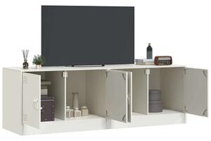 VidaXL Acél TV-szekrény szett - 2 db Fehér - 67x39x44 cm