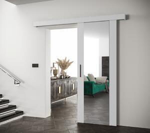 Tolóajtó fekete fogantyúval SALOME 2 - 80 cm, fehér