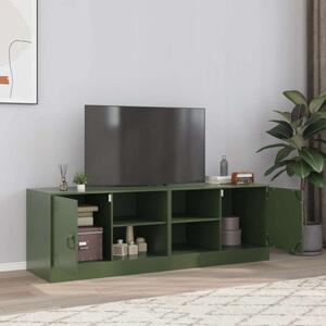 VidaXL Acél TV-szekrény - Olívazöld - 67x39x44 cm (2 db)