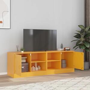 VidaXL TV-szekrény - Acél - Mustársárga - 67x39x44 cm