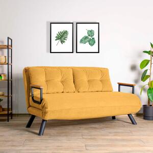 Széthúzható kanapé Sandy (mustár). 1062309
