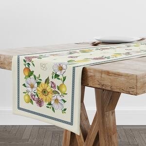 Napraforgós citromos gobelin asztali futó 44x140 cm