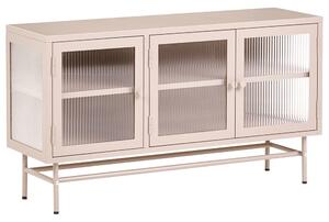 Vitrin DEVON Fém 115 cm Bézs
