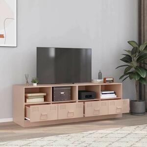 VidaXL Rózsaszín Acél TV-Szekrény Szett - 2 db, 67x39x44 cm