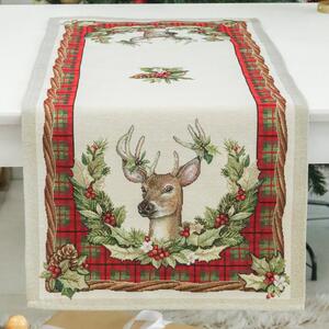 Harmony szarvasos gobelin asztali futó 44x140 cm lurex nélkül
