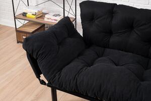 Széthúzható fotel Nitty (fekete). 1062325