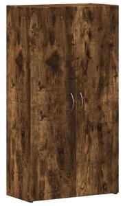 VidaXL Irattartó Szekrény - Füstös Tölgy - 60x32x115 cm