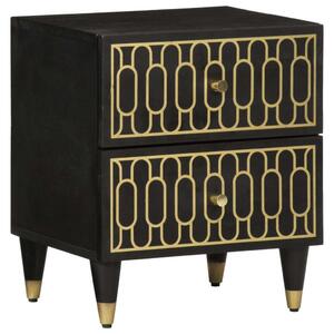 VidaXL Mangófa Éjjeliszekrény szett - 2 db - 40x33x46 cm