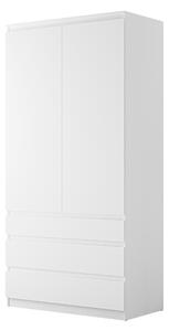 Gardróbszekrény Comfivo Structor, Laminált forgácslap, 202x100x52cm, Fehér