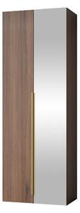 Könyvespolc Comfivo 579, Zárt, Ajtókkal, Laminált forgácslap, 200x70x42cm, Dió, Aranysárga