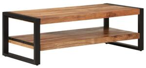 VidaXL Akácfa Dohányzóasztal - 2 Polcos - 120x55x40cm