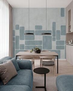 Fotótapéta Geometrikus minta világoskék árnyalatokban, Fotótapéta geometria, w05141v2 : Uwalls.hu
