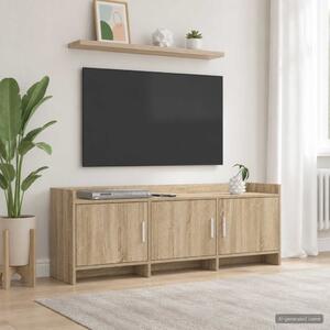 TV szekrény 130 x 33 x 47 cm Sonoma Tölgy Szerelt Fa