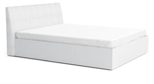 Franciaágy 160x200 GUAMO - alpesi fehér / fényes fehér