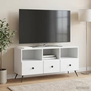 TV szekrény fiókkal Fehér 102 x 34,5 x 50 cm Szerelt Fa