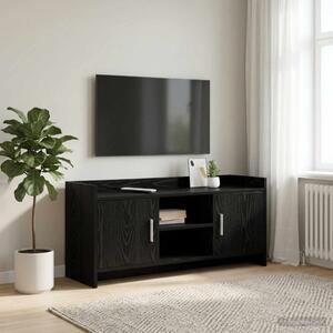 TV szekrény 102 x 33 x 47 cm Fekete Tölgy Szerelt Fa