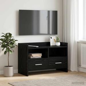 TV szekrény 71,5 x 33 x 47 cm Fekete Tölgy Szerelt Fa