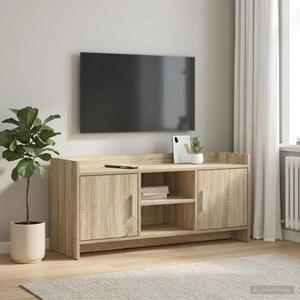 TV szekrény 102 x 33 x 47 cm Sonoma Tölgy Szerelt Fa