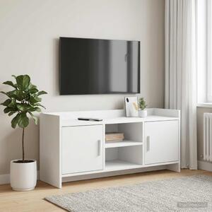 TV szekrény 102 x 33 x 47 cm Fehér Szerelt Fa