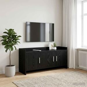 TV szekrény 102 x 33 x 47 cm Fekete Tölgy Szerelt Fa