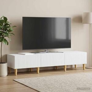 TV szekrény fiókkal Fehér 147 x 34,5 x 30 cm Szerelt Fa
