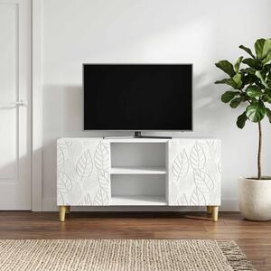 TV szekrény 102 x 34,5 x 50 cm Fehér Szerelt Fa