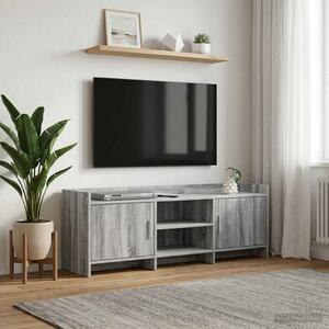 TV szekrény 130 x 33 x 47 cm Szürke Sonoma Szerelt Fa