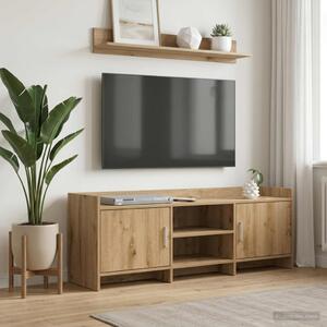 TV szekrény 130 x 33 x 47 cm Kézműves Tölgy Szerelt Fa