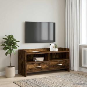 TV szekrény 100 x 33 x 47 cm Füstös Tölgy Szerelt Fa