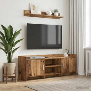 TV szekrény 130 x 33 x 47 cm Antik Fa Szerelt Fa