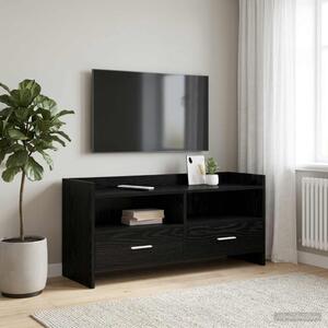 TV szekrény 100 x 33 x 47 cm Fekete Tölgy Szerelt Fa