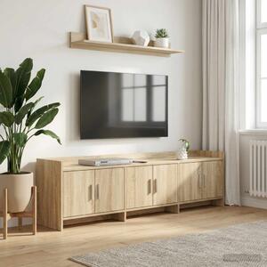 TV szekrény 168 x 33 x 47 cm Sonoma Tölgy Szerelt Fa