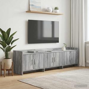 TV szekrény 168 x 33 x 47 cm Szürke Sonoma Szerelt Fa