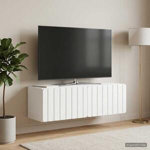 Fali TV szekrény 98 x 31 x 30 cm Fehér Szerelt Fa