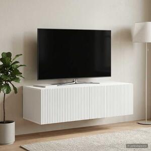 Fali TV szekrény Fehér 98 x 41 x 30 cm Szerelt Fa