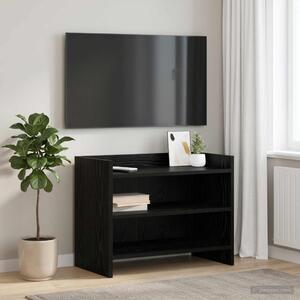 TV szekrény 60 x 33 x 47 cm Fekete Tölgy Szerelt Fa