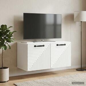 Fali TV szekrény Fehér 59,5 x 31 x 30 cm Szerelt Fa