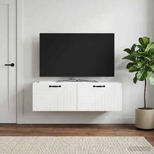 Fali TV szekrény Fehér 98 x 41 x 30 cm Szerelt Fa