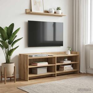 TV szekrény 135 x 33 x 47 cm Kézműves Tölgy Szerelt Fa