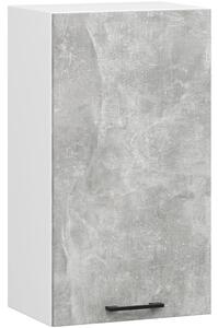 Felső konyhaszekrény 40 cm VERMINA - fehér / beton