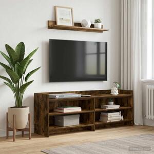TV szekrény 135 x 33 x 47 cm Füstös Tölgy Szerelt Fa