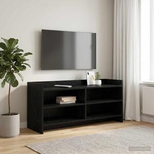 TV szekrény 100 x 33 x 47 cm Fekete Tölgy Szerelt Fa