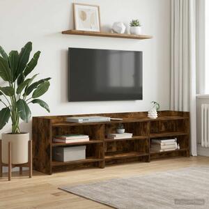 TV szekrény 168 x 33 x 47 cm Füstös Tölgy Szerelt Fa