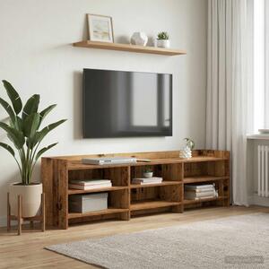 TV szekrény 168 x 33 x 47 cm Antik Fa Szerelt Fa