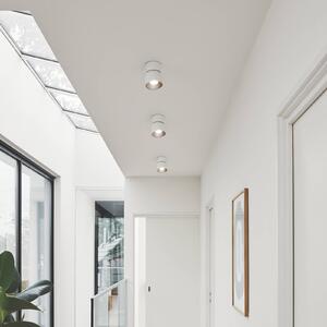 Nordlux Downlight Pitcher, fehér/ezüst, 1 izzó, fém, GU10, dimmelhető, Fehér / opál, Nappali / Étkező, fém, Modern