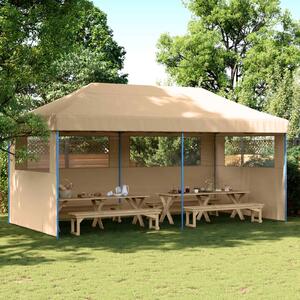 Partysátor 292 x 580 x 315 cm Bézs Oxford Szövet