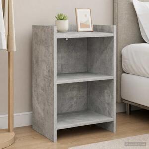 Éjjeliszekrények 2 db Betonszürke 40 x 30 x 60 cm Szerelt Fa